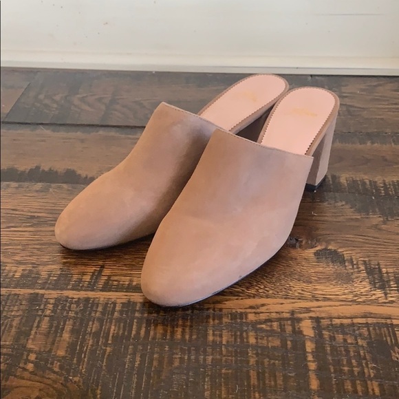 J Crew High Block Heel Mule in Suede J8226 - Picture 1 of 5